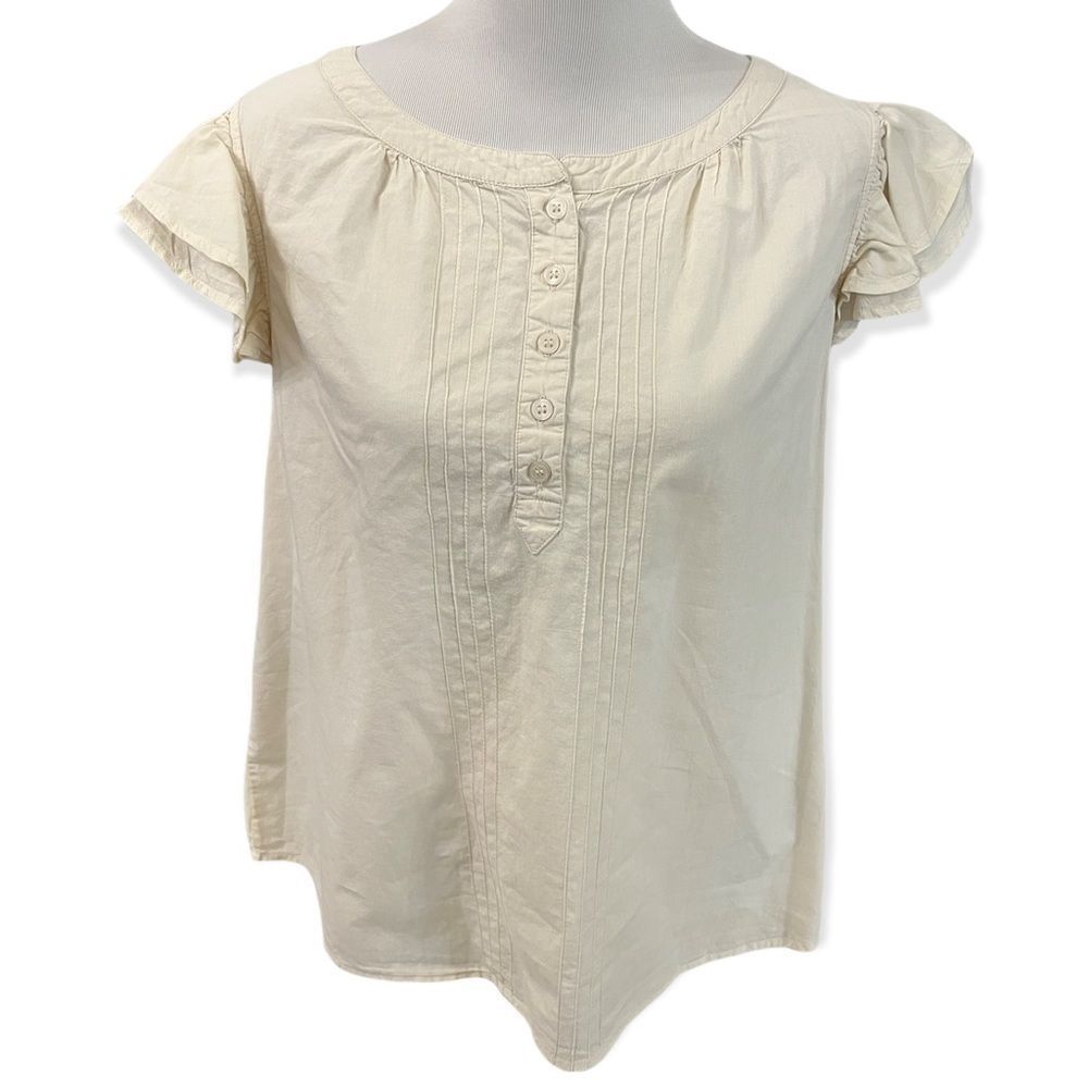 French Connection flutter top blouse
